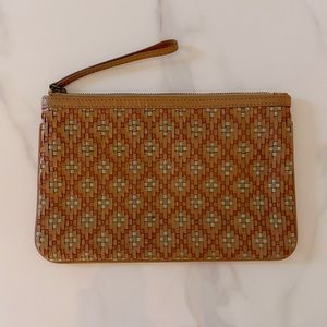 Comptoir Des Cotonniers Brown Leather Clutch